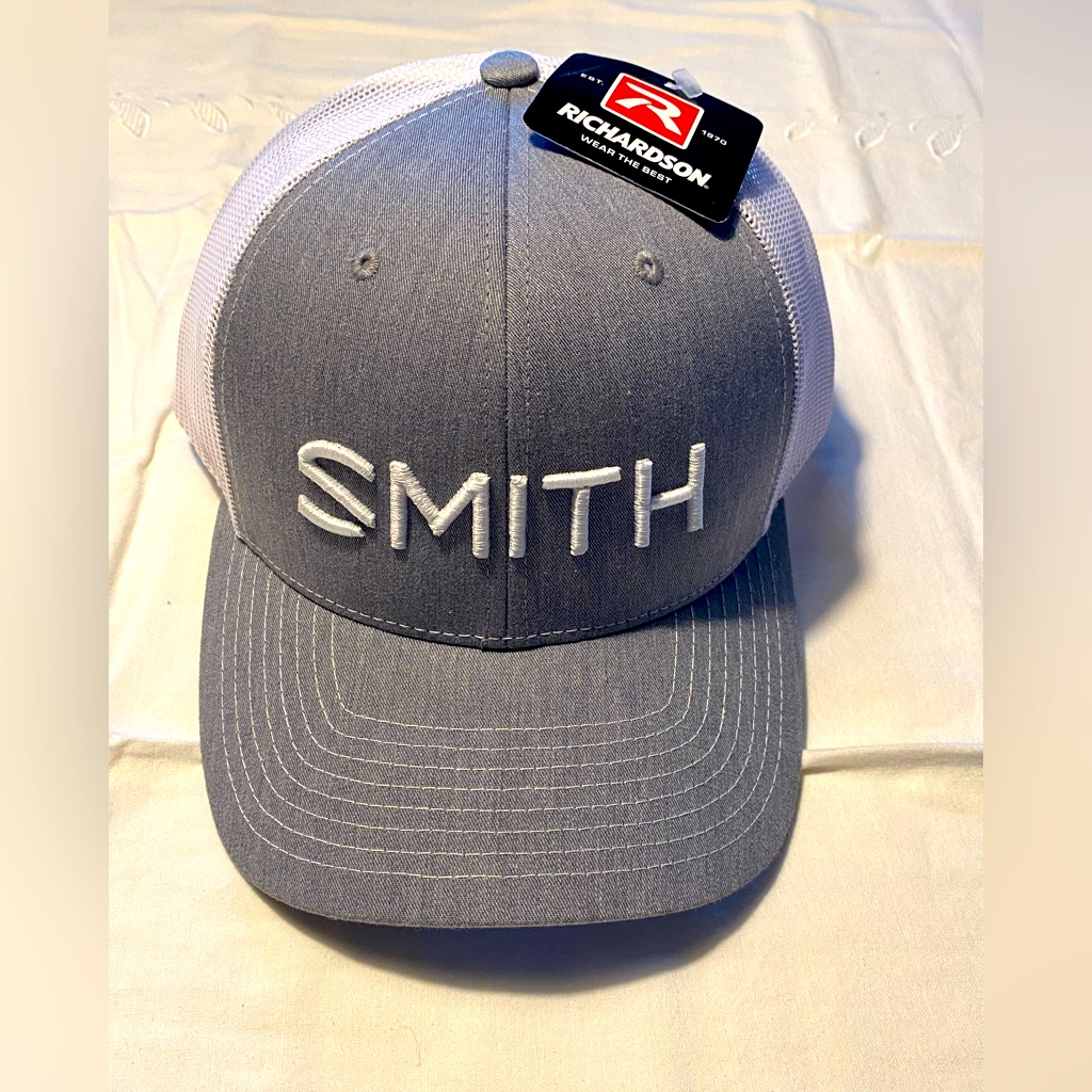 Smith Light Gray Adjustable Trucker Hat Brand New